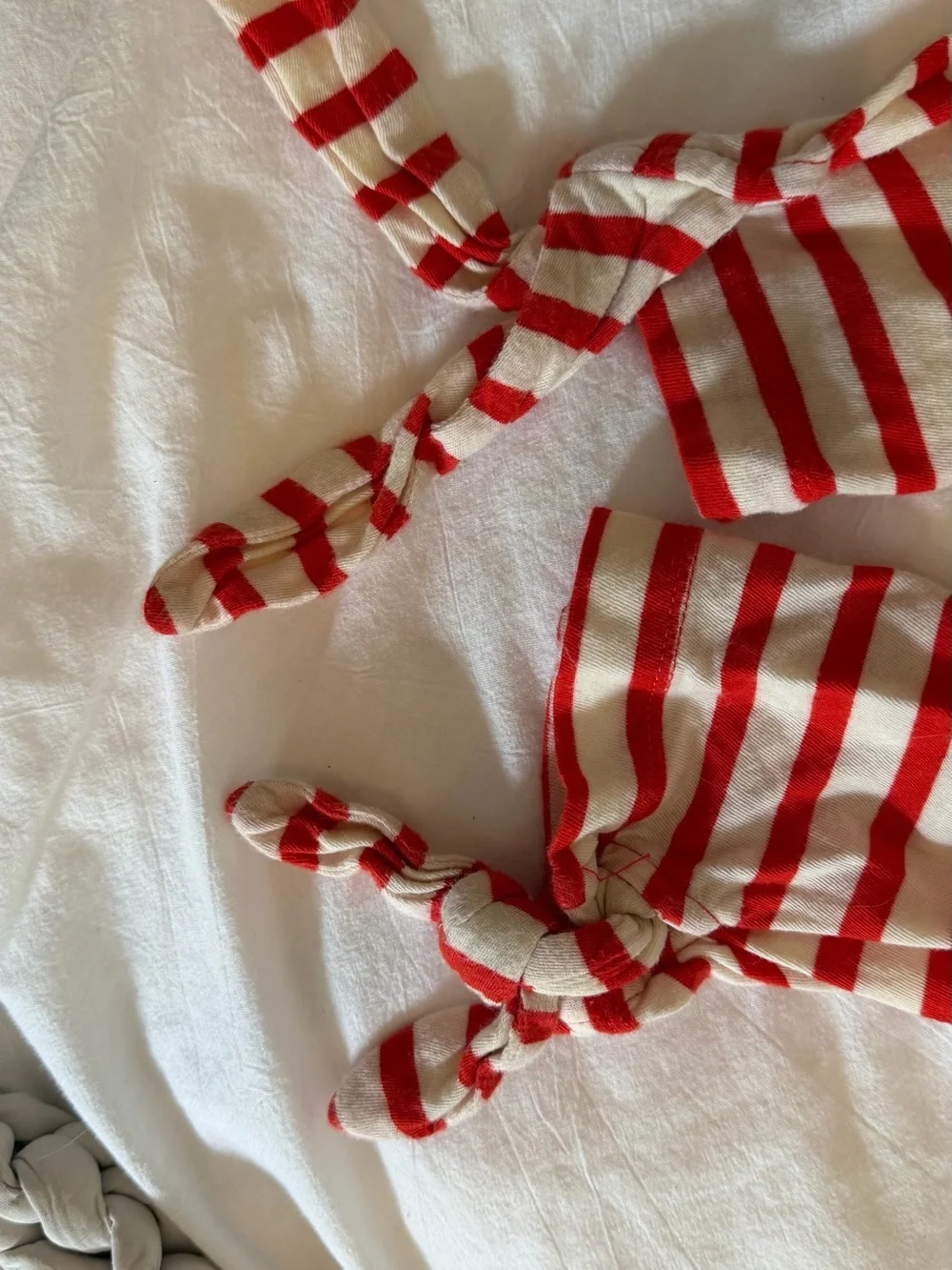 J. Crew Red and White Striped Top